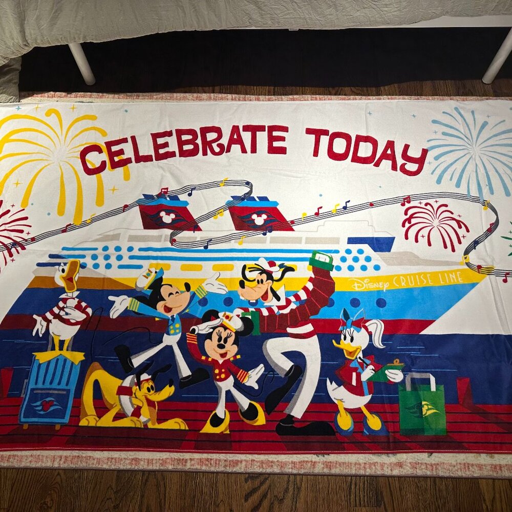 Disney Cruise Line Celebration Beach Towel
